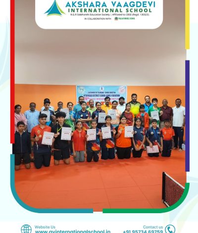 V.Aparna, Silver Medal @ SGFI District-Level Table Tennis Competition